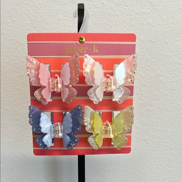 Piper K Butterfly 🦋 Hair Clips Set - Picture 1 of 8